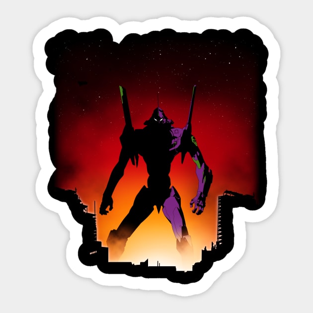 Unit-01 Sticker by ddjvigo